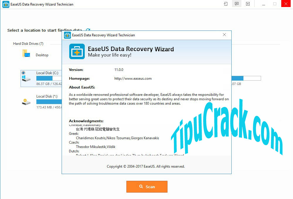 Easeus Data Recovery Serial Key 2017